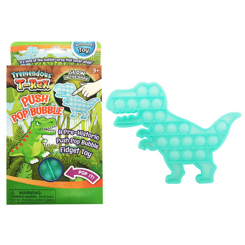 Glow in the Dark Push Pop Dino