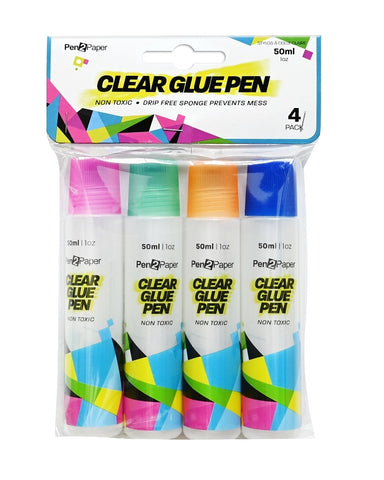 Glue Pen Clear 50mL 4pk