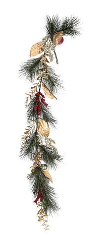 Garland Pine Gold Leaves 120cm