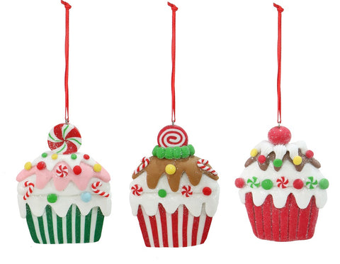 Hanging Cupcake Deco Asst