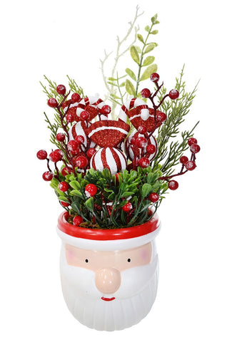 Santa Candycane Potted Tree