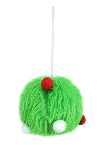 Mean Green Fur Bauble 10cm