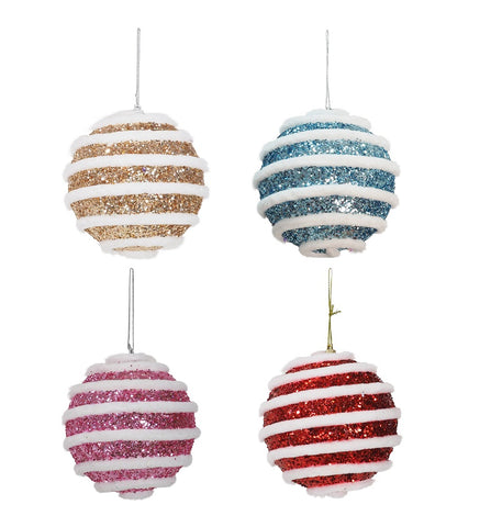 Snow Stripe Candy Ball Asst