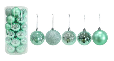 Baubles 60mm 30pk Mint