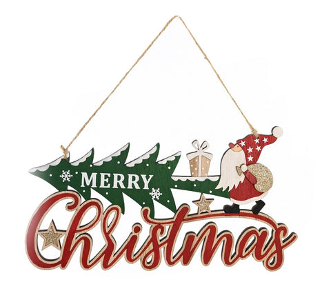 Hanging Christmas Tree Sign