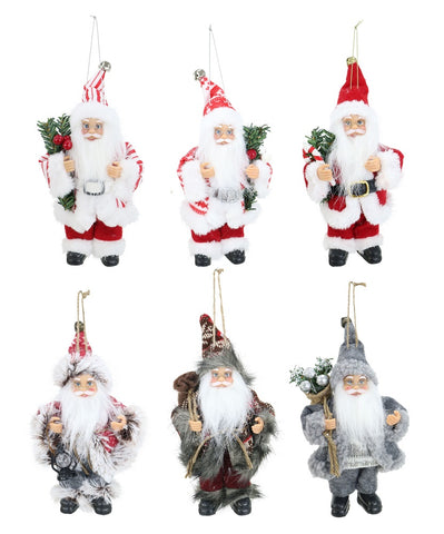 Santa Figurine 18cm Asst