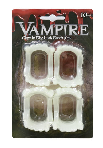 Vampire G.I.D Teeth 6cm 4pk