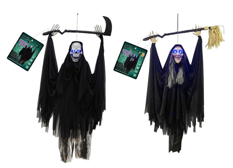 ANIMATED HANGING HALLOWEEN DECORATION ASST