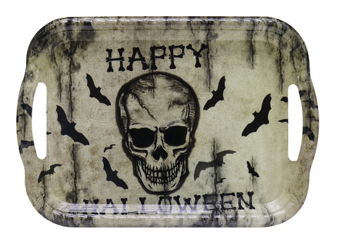 SKULL RECTANGULAR SERVING TRAY