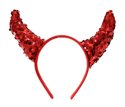 Devil Sequin Headband