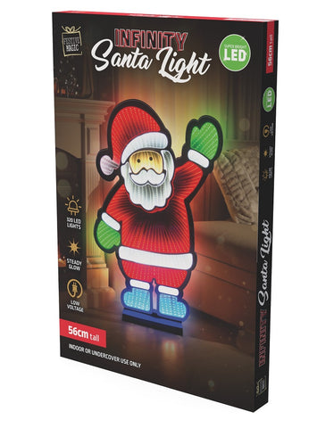 LED Infinity Santa Light 56cm