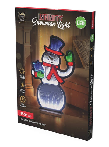 LED Infinity Snowman Light 55cm