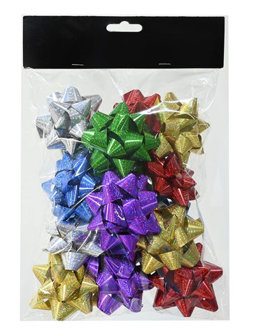 Star Bows Multicolour Laser 15pk