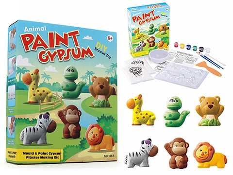 Mould & Paint Gypsum Kit -Jungle Animal