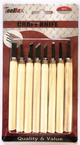 WOOD CARVING Knife SET 8pk