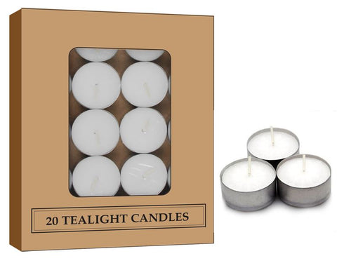 TEALIGHT CANDLE 20PC 3hr