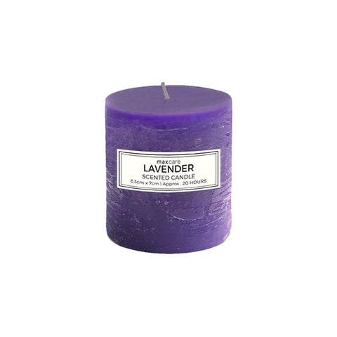 Rustic Laveder Scented Candle 6.3x7cm Purple