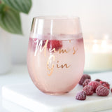 Mums Gin Stemless Wine Glass