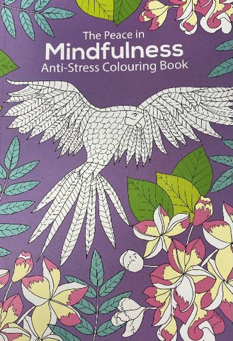 Mindfulness Colouring Bird Purple 128pgs