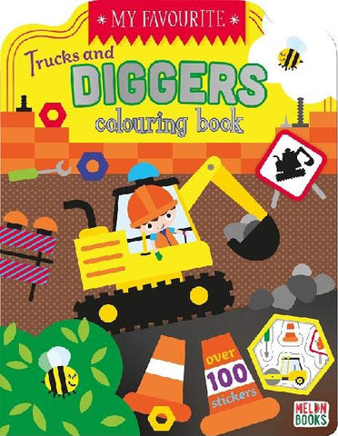 My Favourite Colouring Diggers 72pgs Book