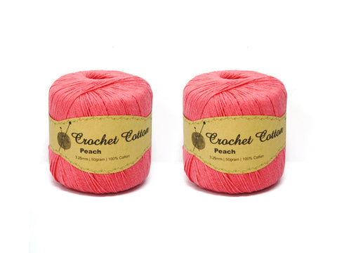 Crochet Cotton 50g 3.25mm Peach