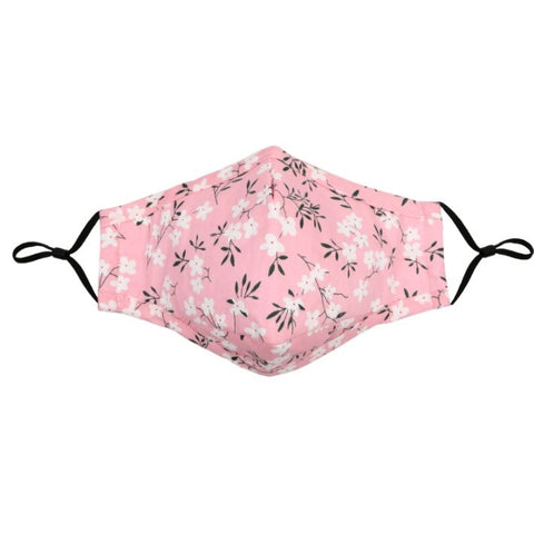 Reusable Face Mask Kid's Pink Floral