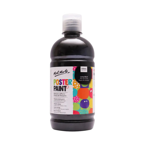 MM Poster Paint 500ml Lamp Black